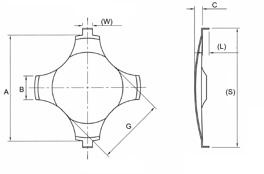 Four-Leg Metal Dome