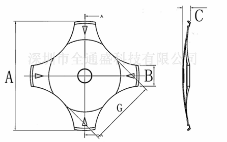 四脚弹片